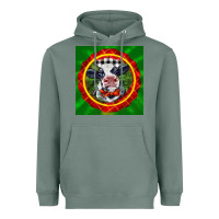 Sage christmas baby holstein face Heavyweight Hoodie - LillyAllenDesigns