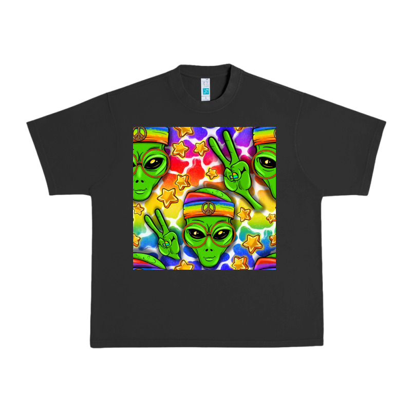 Pride Lgbtq+ Aliens And Stars With Rainbow Urban Heavy Tee by NancyCooperArtShop | Teevron