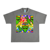 Tornado Pride LGBTQ+ aliens and stars with rainbow Urban Heavy Tee - NancyCooperArtShop