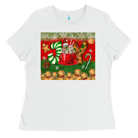White joy tumbler Ladies Tee - BundleAndBundleShop