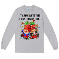 Moon Dust its fine were fine everything is fine Long Sleeve Tee - CowGirlArtShop