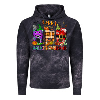 Cloud Black Happy Hallothanksmas teeth Vintage Hoodie - texasbilliewilder