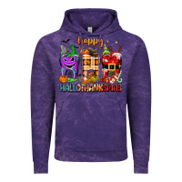 Cloud Purple Happy Hallothanksmas teeth Vintage Hoodie - texasbilliewilder