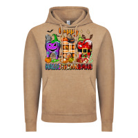 Vintage Coffee Happy Hallothanksmas teeth Vintage Hoodie - texasbilliewilder