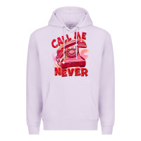 Lilac call me never Premium Hoodie - FaDigitalArtStudio