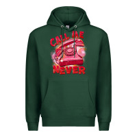 Sports Green call me never Premium Hoodie - FaDigitalArtStudio