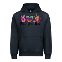 Navy peace love hair Urban Hoodie - BarkalooDesign