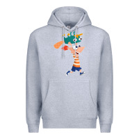 Heather Grey phineas and perry Premium Hoodie - tuanDangUi