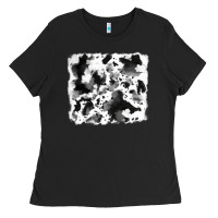 Black cowhide Ladies Tee - RanaPortraitStore