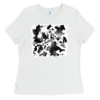 White cowhide Ladies Tee - RanaPortraitStore