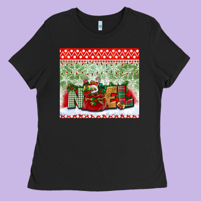 Noel Tumbler Ladies Tee Designed By Bundleandbundleshop