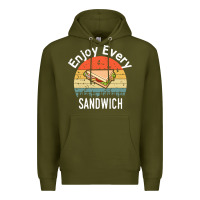 Army Green enjoy every sandwich   sandwich gift   sandwich lover   funny gift ide Premium Hoodie - tuanDangUi