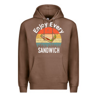 Chestnut enjoy every sandwich   sandwich gift   sandwich lover   funny gift ide Premium Hoodie - tuanDangUi