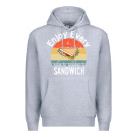 Heather Grey enjoy every sandwich   sandwich gift   sandwich lover   funny gift ide Premium Hoodie - tuanDangUi
