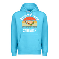 Ocean Blue enjoy every sandwich   sandwich gift   sandwich lover   funny gift ide Premium Hoodie - tuanDangUi
