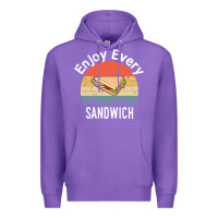 Purple enjoy every sandwich   sandwich gift   sandwich lover   funny gift ide Premium Hoodie - tuanDangUi