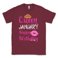 Burgundy Queen Was Born İn January Happy Birthday Classic Tee - Bettercallsaul