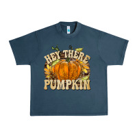 Midnight Navy Hey There Pumpkin Urban Heavy Tee - texasbilliewilder