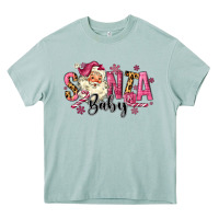Arona Santa Baby Pink Christmas Heavy Core Tee - MaliasSmallBusiness