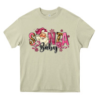 Mossy Santa Baby Pink Christmas Heavy Core Tee - MaliasSmallBusiness
