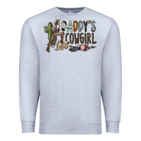 Heather Grey daddy's girl Premium Sweatshirt - SublimationCraftShop