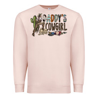 Pale Pink daddy's girl Premium Sweatshirt - SublimationCraftShop