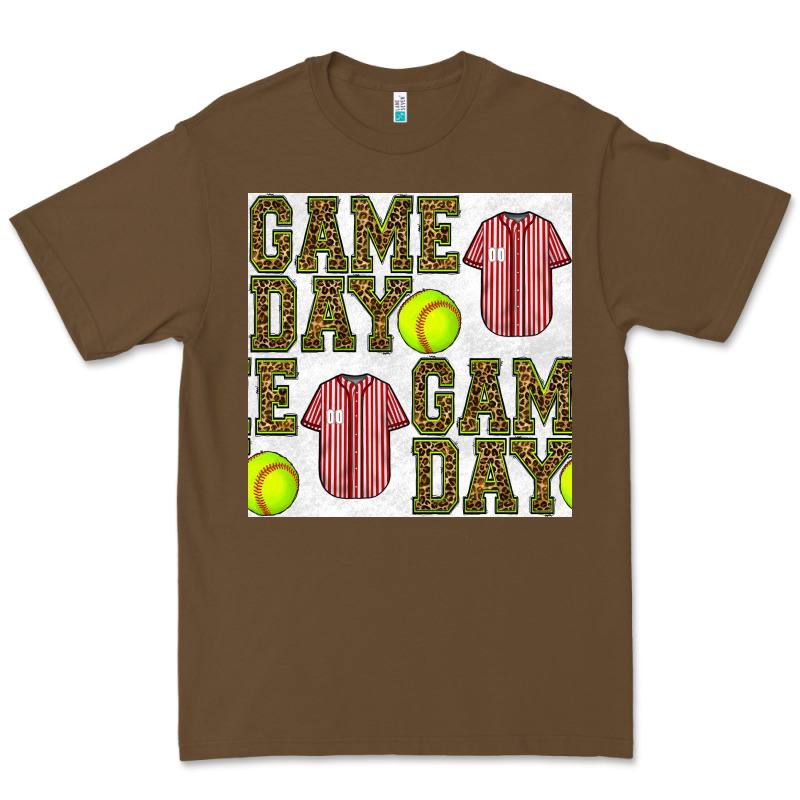 Softball Uniform Game Day Seamless Pattern Premium Tee by BundleAndBundleShop | Teevron