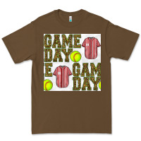 Cacao softball uniform game day seamless pattern Premium Tee - BundleAndBundleShop