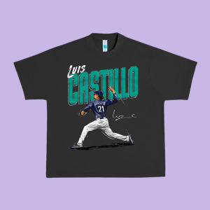 Luis Castillo Seattle Baseball Urban Heavy Tee Designed By Tuandangui