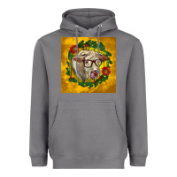 Storm christmas charolais cow face Heavyweight Hoodie - LillyAllenDesigns