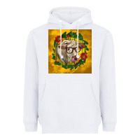 White christmas charolais cow face Heavyweight Hoodie - LillyAllenDesigns