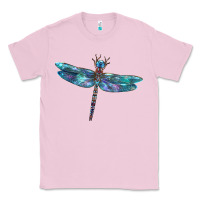 Bubblegum Pink Blue Dragonfly Classic Tee - LillyAllenDesigns