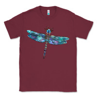 Burgundy Blue Dragonfly Classic Tee - LillyAllenDesigns