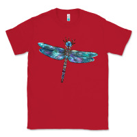 Red Blue Dragonfly Classic Tee - LillyAllenDesigns