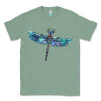 Sage Blue Dragonfly Classic Tee - LillyAllenDesigns