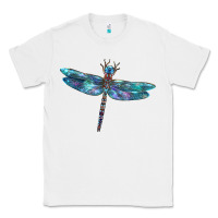 White Blue Dragonfly Classic Tee - LillyAllenDesigns