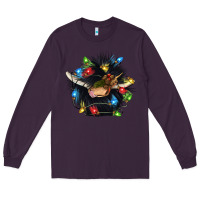 Plum christmas black angus gnome Long Sleeve Tee - CowGirlArtShop