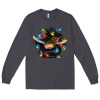 Smoke christmas black angus gnome Long Sleeve Tee - CowGirlArtShop