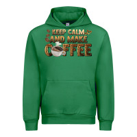Emerald keep calm and make coffee Urban Hoodie - BarkalooDesign