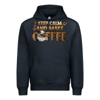 Navy keep calm and make coffee Urban Hoodie - BarkalooDesign