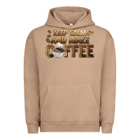 Pigment Burro keep calm and make coffee Urban Hoodie - BarkalooDesign