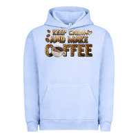 Pigment Grape Ice keep calm and make coffee Urban Hoodie - BarkalooDesign