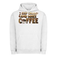 Pigment Lunar Rock keep calm and make coffee Urban Hoodie - BarkalooDesign