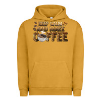 Pigment Peanut Butter keep calm and make coffee Urban Hoodie - BarkalooDesign