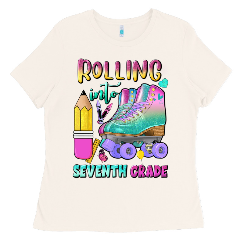 Rolling Into Seventh Grade Ladies Tee by BundleAndBundleShop | Teevron