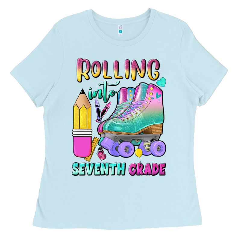 Rolling Into Seventh Grade Ladies Tee by BundleAndBundleShop | Teevron