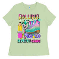 Matcha rolling into seventh grade Ladies Tee - BundleAndBundleShop