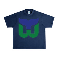 Navy vintage hartford hockey   retro whalers Urban Heavy Tee - tuanDangUi