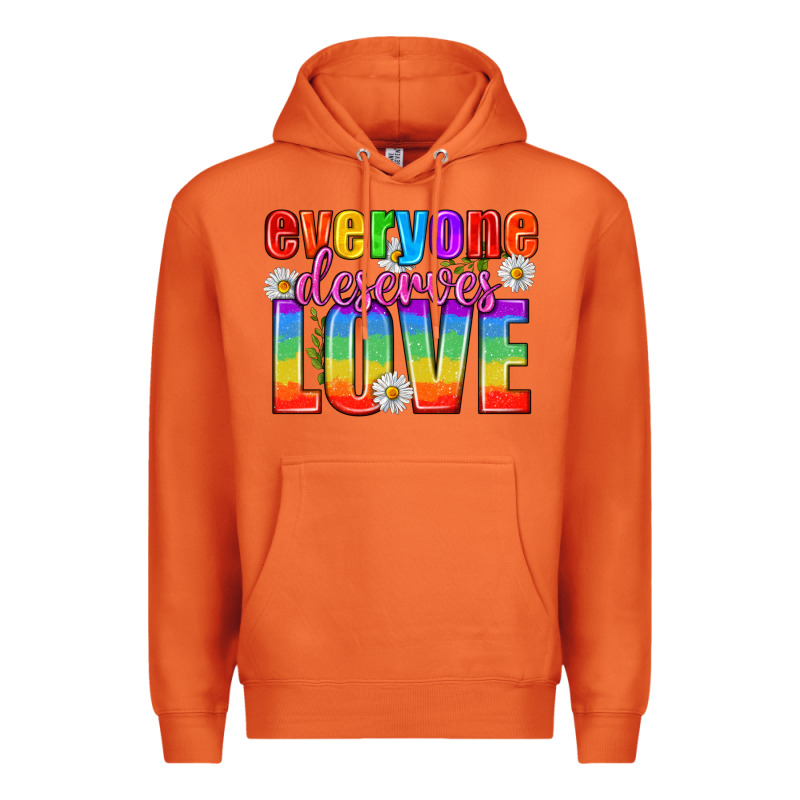 Everyone Deserves Love Pride Lgbtq Premium Hoodie by BundleAndBundleShop | Teevron