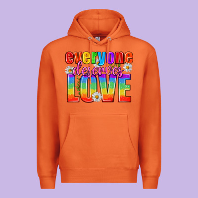 Everyone Deserves Love Pride Lgbtq Premium Hoodie Designed By Bundleandbundleshop